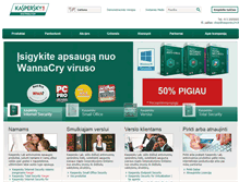 Tablet Screenshot of kaspersky24.lt